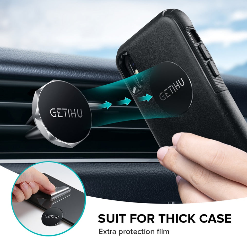 Car Magnetic Air Vent  Smartphone Holder For All iPhones and Samsung smartphone