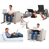 Adjustable Aluminum Laptop Desk Stand With Mouse Pad