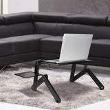 Adjustable Aluminum Laptop Desk Stand With Mouse Pad