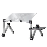 Adjustable Aluminum Laptop Desk Stand With Mouse Pad